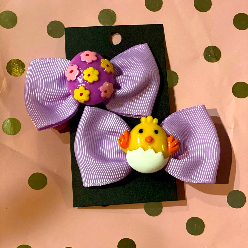 Pastel purple Set of 2 Easter 🐣 bows